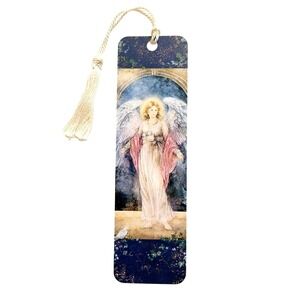 Vintage 90s Lena Liu "Guardian Angel" Bookmark Tassel 1997 Quality Artworks LL70